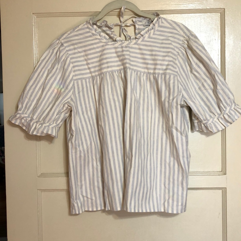 Madewell Ruffle Neck Top